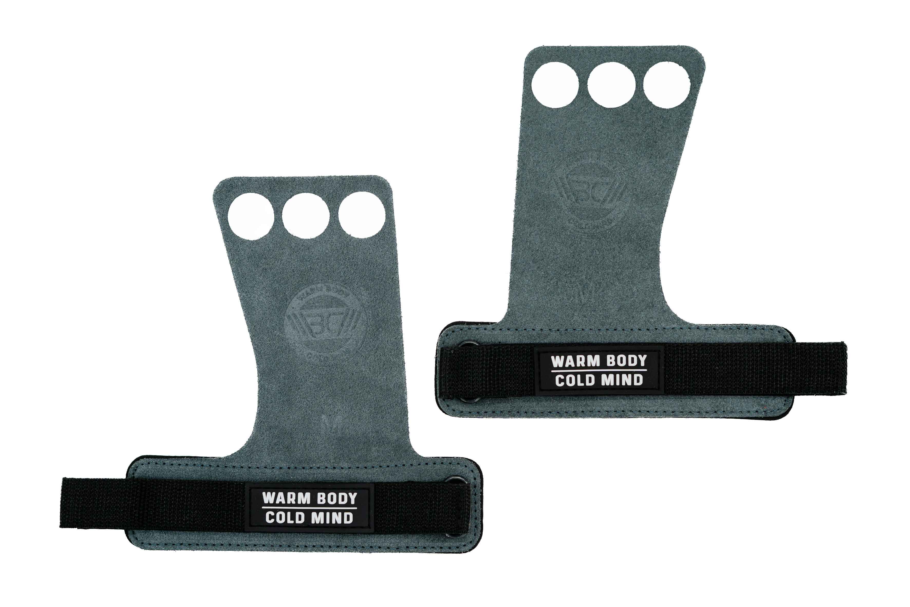Leather Hand Grips Basic Grey - Image 3