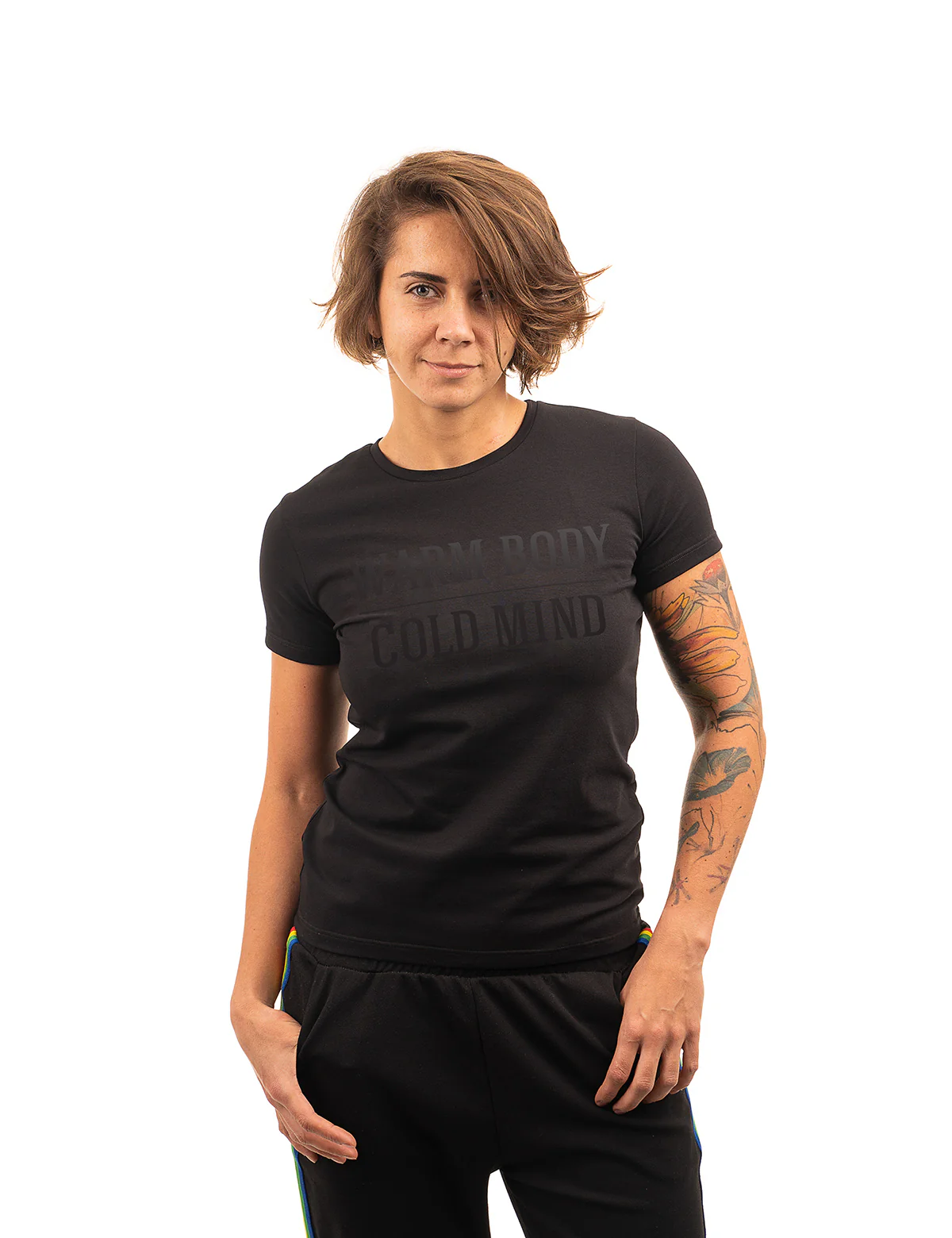 Men's T-Shirt V2 Black on Black - Image 4