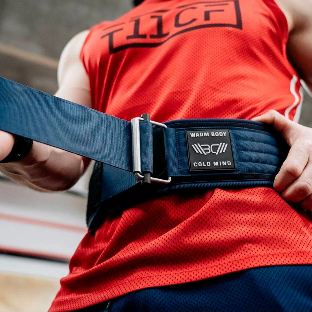 4" Nylon Weightlifting Belt Black - Image 3