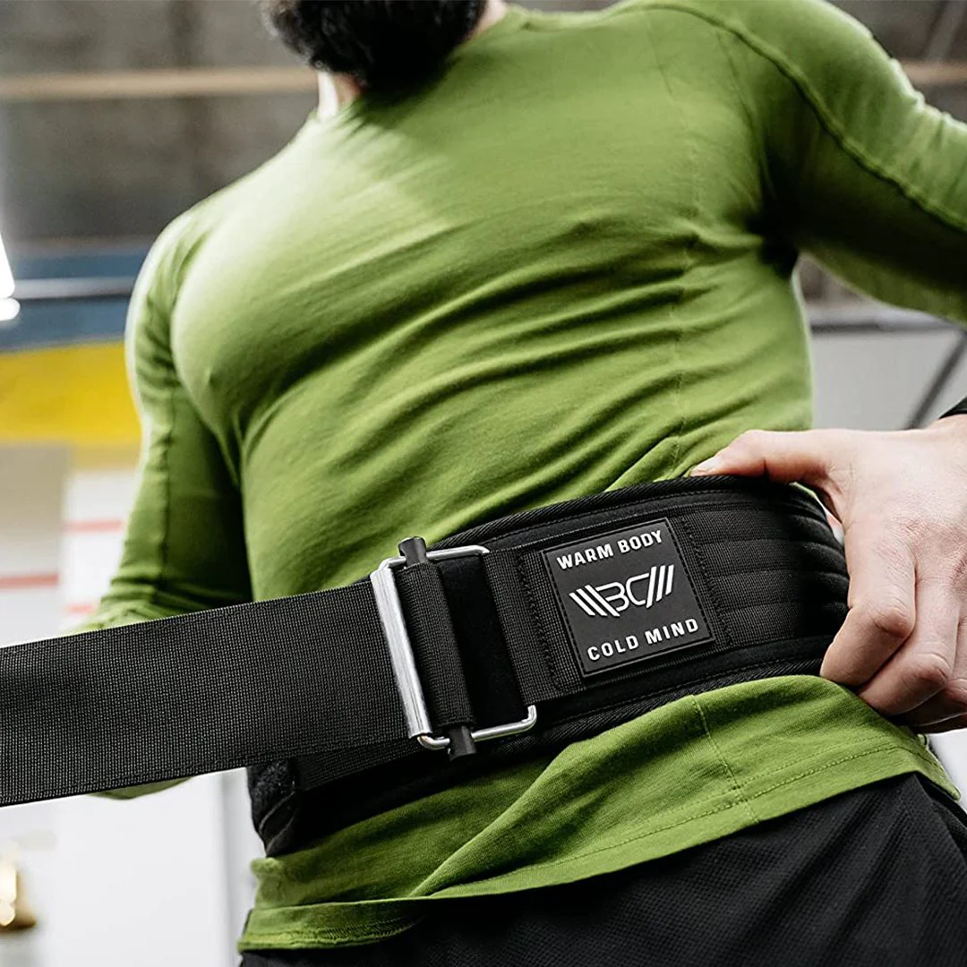 4" Nylon Weightlifting Belt Pink - Image 3