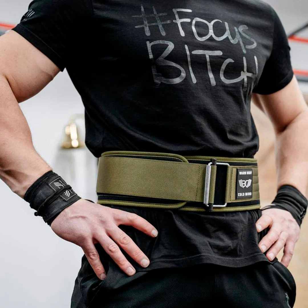 4" Nylon Weightlifting Belt Pink - Image 5